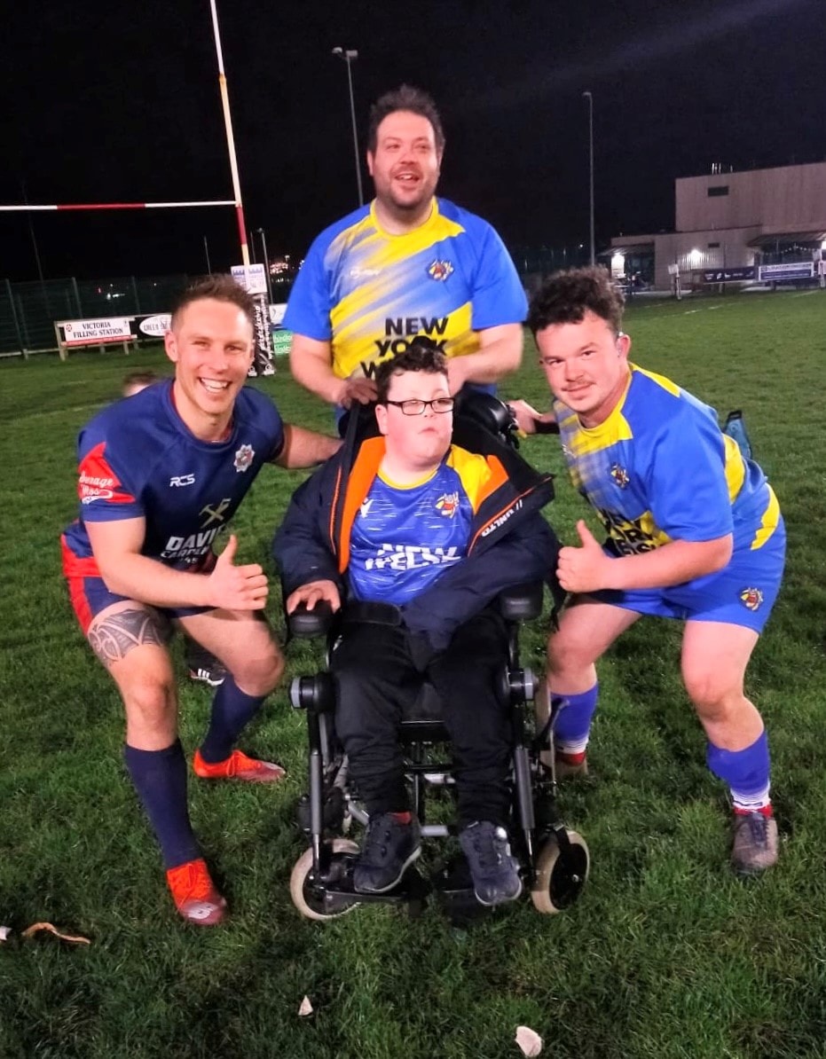 Luca with the Pembrokeshire Vikings